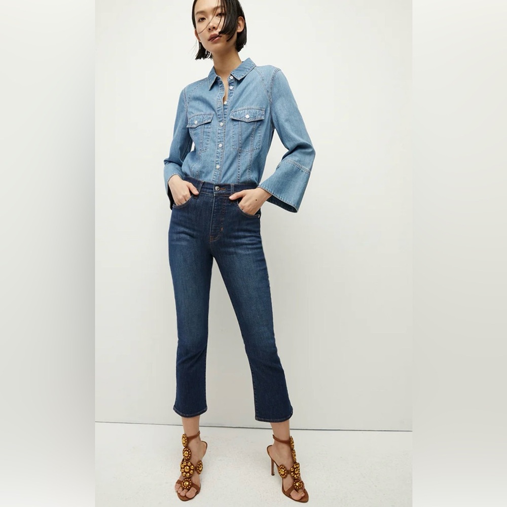 Veronica Beard Carly Kick Flare Jean BRBL 27